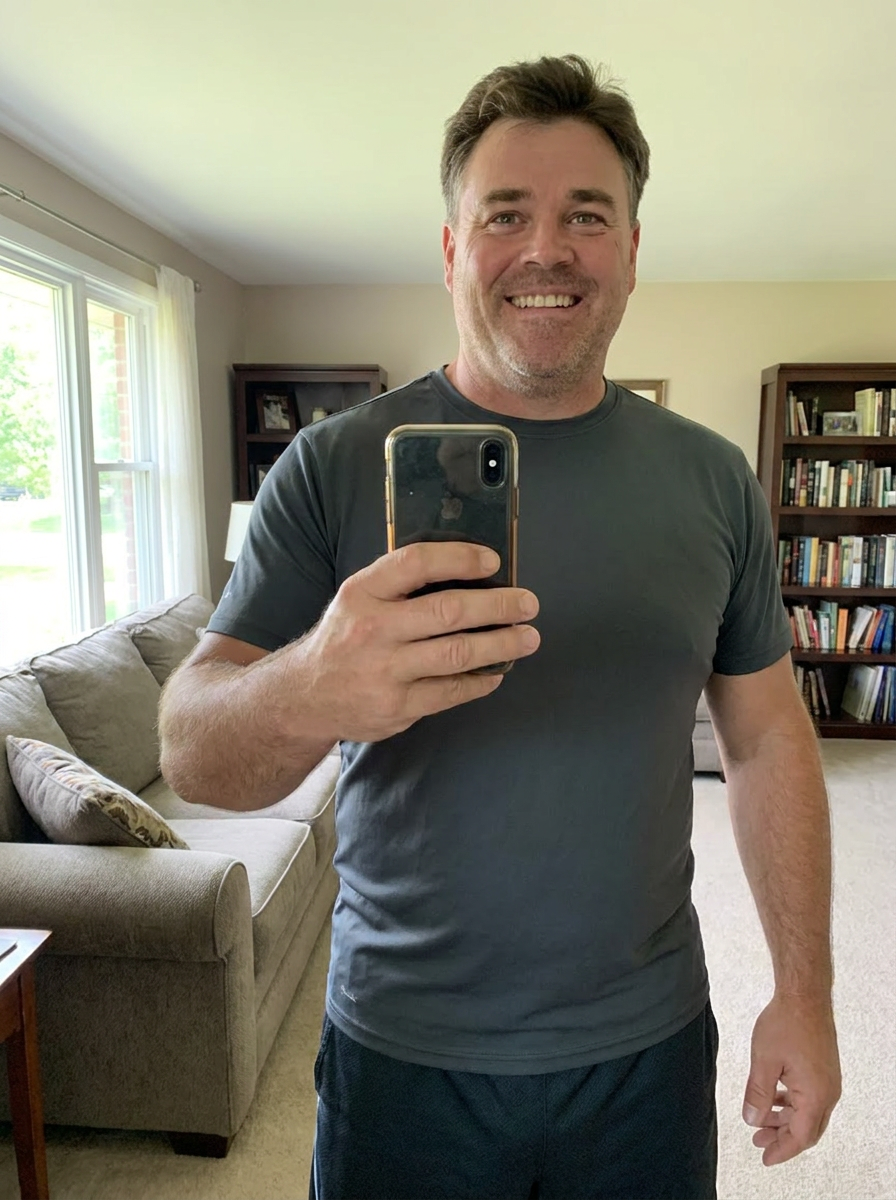 James R. after weight loss transformation